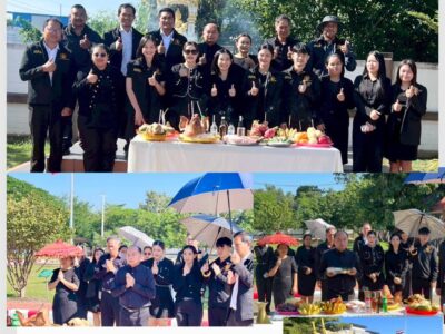 ในวันศุกร์ที่ 14 พฤศจิกายน 2568นายธนินท์รัฐ เมธาศศิสิทธิ์ ผู้อำนวยการสำนักตรวจเงินแผ่นดินจังหวัดบุรีรัมย์ พร้อมข้าราชการ ลูกจ้าง สตจ.บุรีรัมย์ ไหว้ศาลเพื่อเป็นสิริมงคล ก่อนย้ายไปรับตำแหน่ง รองผู้ตรวจเงินแผ่นดิน (สตภ.6)